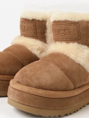 UGG Cream Shearling Lined Boot